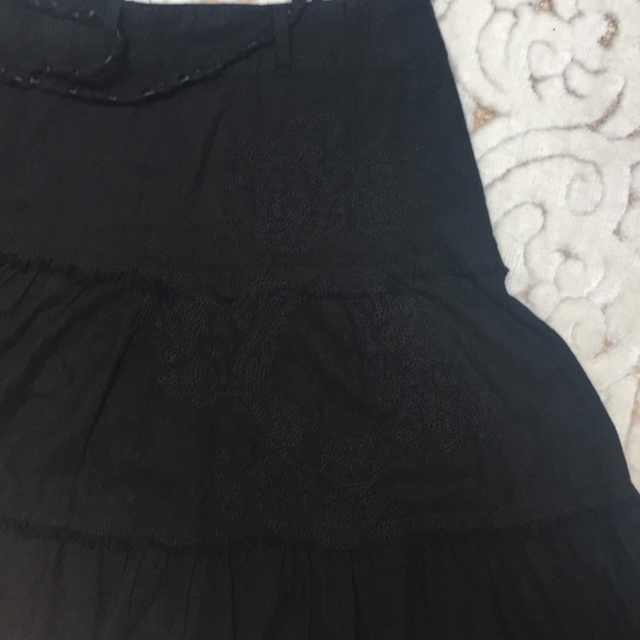 3 Tier Flowy Cotton Skirt - Picture 3 of 6